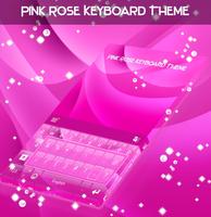 Pink Rose Keyboard Theme پوسٹر