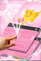 Pink Cat Theme Keyboard screenshot 2