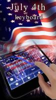 July 4th GO Keyboard Theme captura de pantalla 2