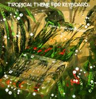 Tema Tropical para Teclado Cartaz