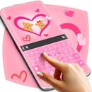 Pink Love Keyboard Free aplikacja