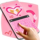 Pink Love Keyboard Free 圖標