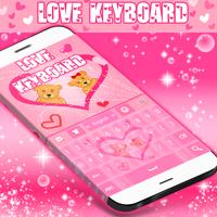 Pink Love Keyboard Free ảnh chụp màn hình 2