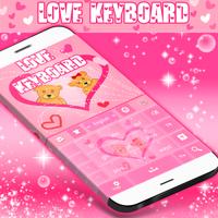 Pink Love Keyboard Free ảnh chụp màn hình 3