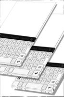 Laptop Keyboard Modern White Cartaz