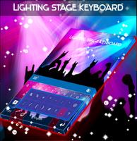 Lighting Stage Keyboard Poster