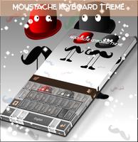 Moustache Keyboard Theme Affiche