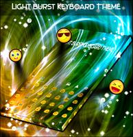 Burst cahaya Keyboard Tema poster