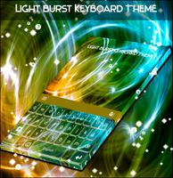 Burst cahaya Keyboard Tema screenshot 2