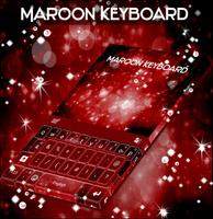Maroon Keyboard poster