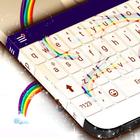 Tema de teclado multicolor icono