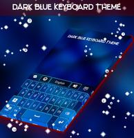 Dark Blue Keyboard Theme capture d'écran 3