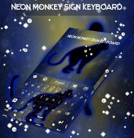Neon, macaco, sinal, teclado imagem de tela 3