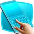 Neon Blue Keyboard Theme simgesi