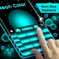Neon Blue Keyboard screenshot 3