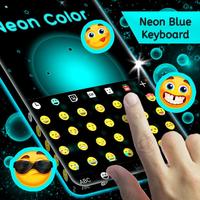 Neon Blue Keyboard screenshot 1