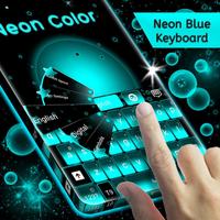 Neon Blue Keyboard screenshot 2