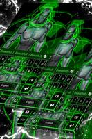 Neon Cyborg Keyboard Affiche