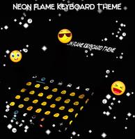 Neon Flame Keyboard Theme screenshot 1