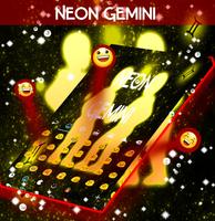 Neon Gêmeos Keyboard imagem de tela 2