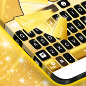 Neon Gold Keyboard Theme アイコン