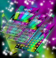 Neon Hightlight Keyboard Theme syot layar 1