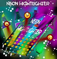 Neon Hightlight Keyboard Theme syot layar 2