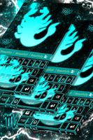 Neon Escorpião Keyboard Cartaz
