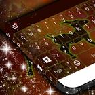 Neon, cabra, sinal, teclado ícone