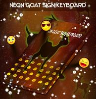 Neon, cabra, sinal, teclado imagem de tela 1