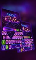 Neon Vibe GO Keyboard Theme poster