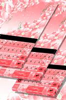 Sakura flores teclado Cartaz