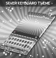 Silver Keyboard Theme Affiche