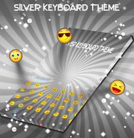 Silver Keyboard Theme capture d'écran 1