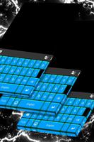 Bold Blue Theme Keyboard poster