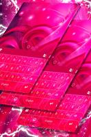 Tema de teclado de onda rosa Cartaz