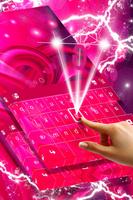 Tema de teclado de onda rosa imagem de tela 1