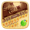 Stylish Gold GO Keyboard Theme