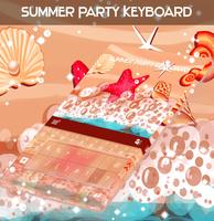 Summer Party Keyboard Affiche