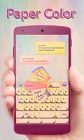 Paper Color GO Keyboard Theme screenshot 1