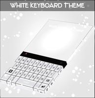 White Keyboard Theme poster