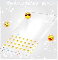 White Keyboard Theme 스크린샷 1