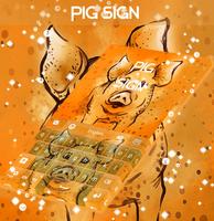 Teclado Pig Entrar Cartaz
