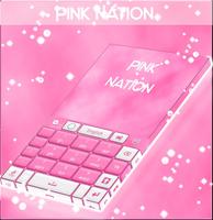 Pink Nation Keyboard Theme capture d'écran 3