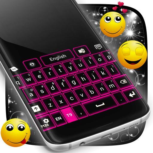 Pink Neon Keypad Theme