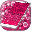 Pink Cheetah Keyboard Theme aplikacja