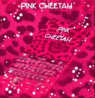 Pink Cheetah Keyboard Theme โปสเตอร์