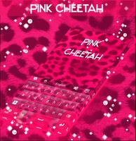 Pink Cheetah Keyboard Theme poster