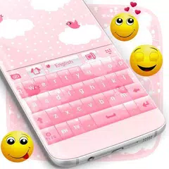 Pink Clouds Keyboard Theme APK 下載