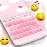 Pink Clouds Keyboard Theme icon